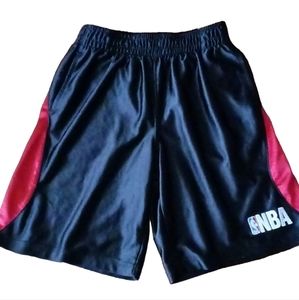 NBA Athletic Shorts Boys Size: 6 Black/Red Sportswear Baseball